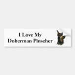 I Love my Doberman Pinscher Bumper Stickers