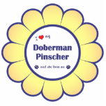 I Love My Doberman Pinscher (Female Dog) Photo Cut Out