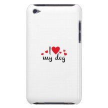 I love my dog barely there iPod case