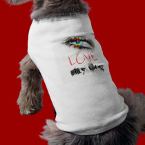 I Love My Dog Doggie Tee pet clothing