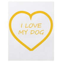 I Love My Dog Custom Flyer