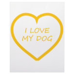 I Love My Dog Letterhead Design