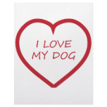 I Love My Dog Customized Letterhead