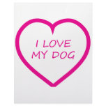 I Love My Dog Customized Letterhead