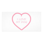 I Love My Dog photo cards