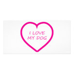 I Love My Dog photo cards