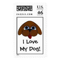 I Love My Dog! Postage Stamps by AnnabellsStore I Love My Dog! Postage Stamps