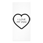 I Love My Dog Rack Card Template