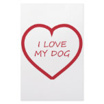I Love My Dog stationery