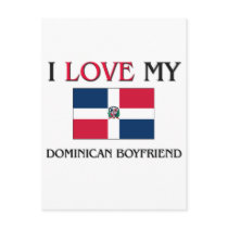I Love My Dominican Boyfriend postcards by flagshirt I Love My Dominican Boyfriend postcards
