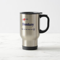 I Love My Donkey (Female Donkey) Mugs