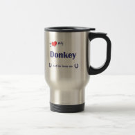 I Love My Donkey (Male Donkey) Coffee Mugs