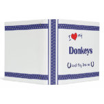 I Love My Donkeys (Multiple Donkeys) binders