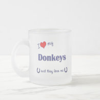 I Love My Donkeys (Multiple Donkeys) Coffee Mugs