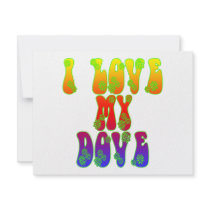 I Love My Dove invitations