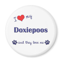 I Love My Doxiepoos (Multiple Dogs) magnets
