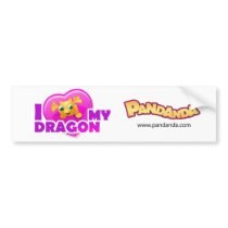 I love my Dragon Bumper Sticker bumper stickers by Pandanda I love my Dragon Bumper Sticker bumper stickers