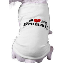 I Love My Drummer pet clothing by magarmor I Love My Drummer pet clothing