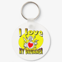 I Love My Drummer keychains by fashionfiles I Love My Drummer keychains