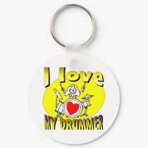 I Love My Drummer keychains by fashionfiles I Love My Drummer keychains