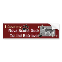 I love my Duck Tolling Retriever Bumper Sticker bumper stickers by Customizables I love my Duck Tolling Retriever Bumper Sticker bumper stickers