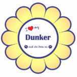 I Love My Dunker (Female Dog) photo sculptures