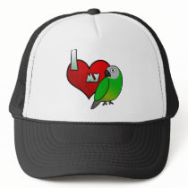 I Love my Dusky Conure hats