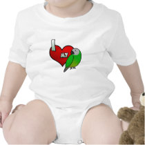 I Love my Dusky Conure t-shirts