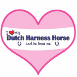 I Love My Dutch Harness Horse (Male Horse) Photo Cutout