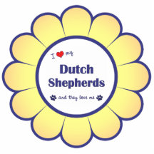 I Love My Dutch Shepherds (Multiple Dogs) Photo Cutout