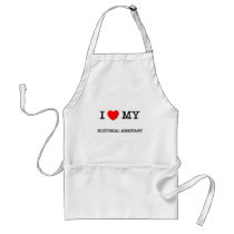 I Love My EDITORIAL ASSISTANT aprons
