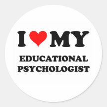 I Love My Educational Psychologist Stickers