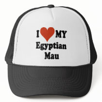 I Love My Egyptian Mau Cat Merchandise hats by janbalaya I Love My Egyptian Mau Cat Merchandise hats