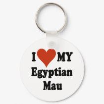 I Love My Egyptian Mau Cat Merchandise keychains by janbalaya I Love My Egyptian Mau Cat Merchandise keychains