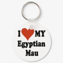 I Love My Egyptian Mau Cat Merchandise keychains by janbalaya I Love My Egyptian Mau Cat Merchandise keychains