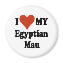 I Love My Egyptian Mau Cat Merchandise magnets by janbalaya I Love My Egyptian Mau Cat Merchandise magnets