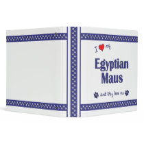 I Love My Egyptian Maus (Multiple Cats) Vinyl Binder