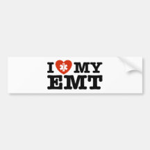 I Love My EMT Bumper Stickers