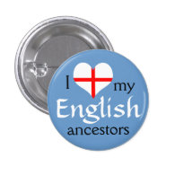 I love my English ancestors Button