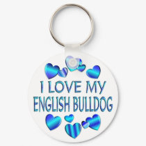 I Love My English Bulldog keychains by TLArnold4 I Love My English Bulldog keychains