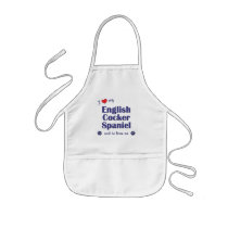 I Love My English Cocker Spaniel (Male Dog) Apron