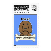 I Love My English Cocker Spaniel Postage