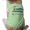 I Love My English Pointers (Multiple Dogs) pet clothing by thatsalottadogs I Love My English Pointers (Multiple Dogs) pet clothing