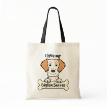 I Love My English Setter bags by dogcartoons I Love My English Setter bags