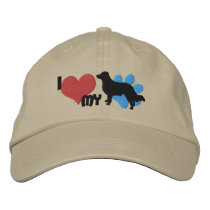I Love my English Shepherd Embroidered Hat embroidered hats