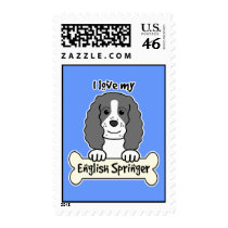 I Love My English Springer Stamps