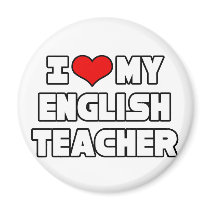 I Love My English Teacher magnets