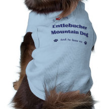 I Love My Entlebucher Mountain Dog (Male Dog) Doggie Tshirt