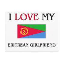 I Love My Eritrean Girlfriend postcards by flagshirt I Love My Eritrean Girlfriend postcards