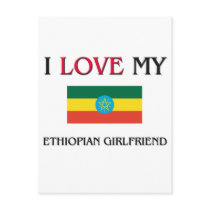 I Love My Ethiopian Girlfriend postcards by flagshirt I Love My Ethiopian Girlfriend postcards